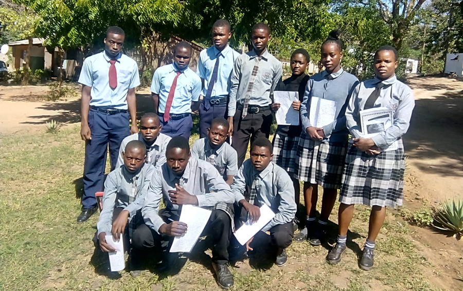 Unterstützte Schüler der Chirundu Secondary